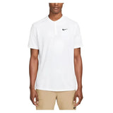 Men's Court Dri-FIT Blade Solid Tennis Polo-Apparel-Nike-99986-100_WHITEBK-L-Tennis Express