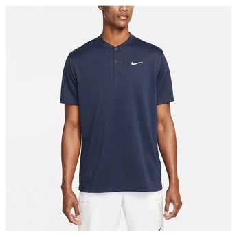 Men's Court Dri-FIT Blade Solid Tennis Polo-Apparel-Nike-99986-451_OBSIDIANWT-L-Tennis Express