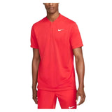 Men's Court Dri-FIT Blade Solid Tennis Polo-Apparel-Nike-99986-657_UNI_REDWT-L-Tennis Express