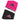 Interval Reversible 2.0 Wristband Team Shock Pink 2 and Black,Accessories,Adidas,,,Tennis Express,A5157192-2