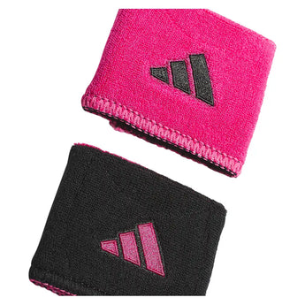 Interval Reversible 2.0 Wristband Team Shock Pink 2 and Black,Accessories,Adidas,,,Tennis Express,A5157192-2