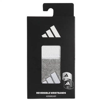 Interval Reversible 2.0 Wristband Heather Light Grey and White,Accessories,Adidas,,,Tennis Express,A5157196-3