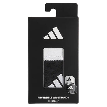 Interval Reversible 2.0 Wristband White and Black,Accessories,Adidas,,,Tennis Express,A5157201-3