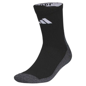 Men's 6 Star Team Grip Crew Socks Black and Onix Grey,Socks,Adidas,Black/Onix Grey,M,Tennis Express,A5161962-1