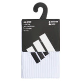 Men's 5 Star Team 3 Quarter Crew Socks White and Black,Socks,Adidas,,,Tennis Express,A5162865-4