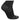 Men's 6 Star Team 3 Quarter Crew Socks Black and White