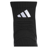 Men's 6 Star Team 3 Quarter Crew Socks Black and White,Socks,Adidas,,,Tennis Express,A51628661-3
