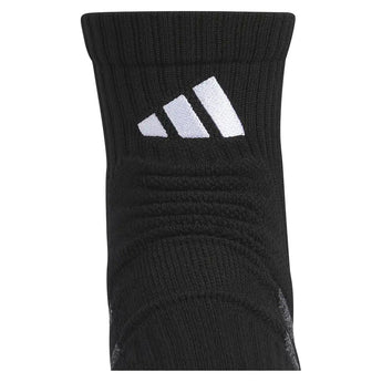 Men's 6 Star Team 3 Quarter Crew Socks Black and White,Socks,Adidas,,,Tennis Express,A51628661-3