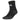 Men's 6 Star Team 3 Quarter Crew Socks Black and White