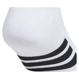 Men's Cushioned 4.0 No Show Socks 3 Pack White and Black,Socks,Adidas,,,Tennis Express,A5163014-3