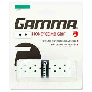 Honeycomb Tennis Grip White-Accessories-Gamma-AGHCG14-Tennis Express