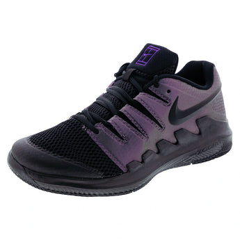 Juniors' Vapor X Tennis Shoes Black and Psychic Purple,Footwear,Nike,Black/Psychic Purple,1Y,Tennis Express,AR8851-900F26copy