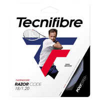 Razor Code 1.20MM/18G Tennis String Carbon-Strings-Tecnifibre-ATPRC18CARB-SET-1-Tennis Express