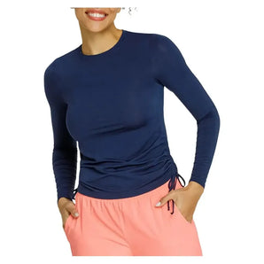 Women's Chandra Long Sleeve Tennis Top Navy Blue-Apparel-Tail-AX2978-5348U25-Tennis Express