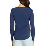 Women's Panem Long Sleeve Tennis Top Navy Blue-Apparel-Tail-AX3033-5347F24-1-2-[Sku]-Tennis Express
