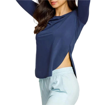 Women's Panem Long Sleeve Tennis Top Navy Blue-Apparel-Tail-AX3033-5347F24-3-3-[Sku]-Tennis Express
