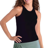 Women's Foundation Hi-Neck Tennis Tank Onyx-Apparel-Tail-AX3171-9008S25_712ac2a8-1aec-4203-ac7a-d7335cf4ad1d-Tennis Express