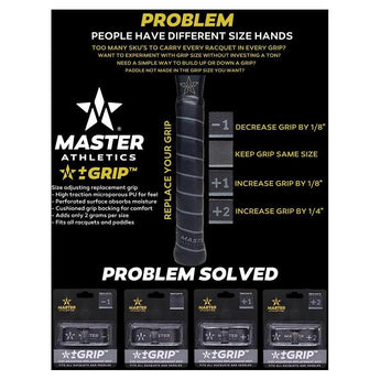 Replacement Grip -1 Black-Accessories-Master Athletics-All-Tennis Express