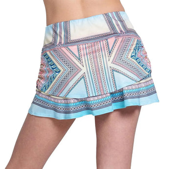 Girls' Lucky Club Ruche Tennis Skort Cool Blue-Apparel-Lucky In Love-B121-U85464H24-1-Tennis Express