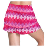 Girls' Diamond Court Tier Tennis Skort Mulberry-Apparel-Lucky In Love-B127-20E955H25-2-Tennis Express
