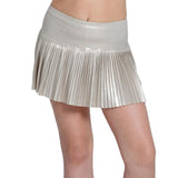 Girls' All Matte Pleated Tennis Skort Champagne-Apparel-Lucky In Love-B132-211B-Tennis Express