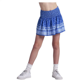 Girls' Americana Smocked Tennis Skort Team Royal,Apparel,Lucky In Love,,,Tennis Express,B134-15J421-5