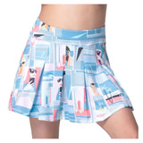 Girls' Linen Nouveau Tennis Skort Periwinkle-Apparel-Lucky In Love-B137-42E432F25-3-Tennis Express