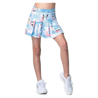 Girls' Linen Nouveau Tennis Skort Periwinkle-Apparel-Lucky In Love-B137-42E432F25-5-Tennis Express