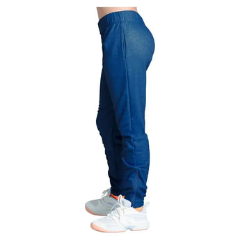 Girls' Heather Tennis Jogger Navy-Apparel-Lucky In Love-B162-32E400F25-2-Tennis Express