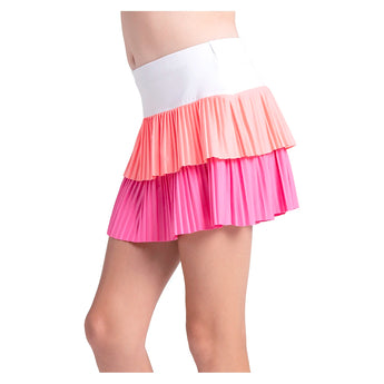 Girls' Doubles Pleated Tennis Skort Taffy-Apparel-Lucky In Love-B166-695-1-Tennis Express