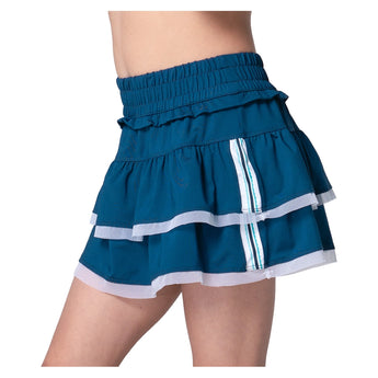 Girls' Winner's Circle Tennis Skort Navy-Apparel-Lucky In Love-B170-09D400H25-1-Tennis Express