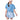 Girls' Linen Stripe Pleat Tennis Skort Periwinkle-Apparel-Lucky In Love-B171-40D432F25-5-Tennis Express