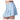 Girls' Linen Stripe Pleat Tennis Skort Periwinkle-Apparel-Lucky In Love-B171-40D432F25-6-Tennis Express