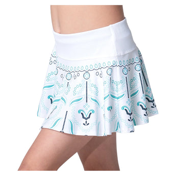 Girls' Eyelet You Win Tennis Skort White-Apparel-Lucky In Love-B172-43E110H25-1-Tennis Express