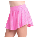Girls' Lucky Seersucker Tennis Skort-Apparel-Lucky In Love-B175-666-2-Tennis Express