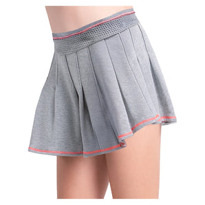 Girls' Chill Day Tennis Skort Heather Grey-Apparel-Lucky In Love-B178-77E080S26-1-Tennis Express