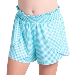 Girls' Checkmate Tennis Short-Apparel-Lucky In Love-B179-45G447-Tennis Express