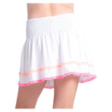 Girls' Smocked Frill Tennis Skort White-Apparel-Lucky In Love-B181-120-2-Tennis Express