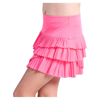 Girls' Ripple Tier Pleated Tennis Skort-Apparel-Lucky In Love-B182-695-3-Tennis Express
