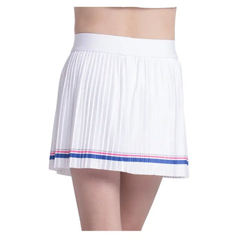 Girls' Game On Pleated Tennis Skort White,Apparel,Lucky In Love,,,Tennis Express,B185-13J110-4