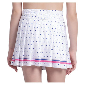 Girls' Bold Statement Pleat Tennis Skort White,Apparel,Lucky In Love,,,Tennis Express,B186-12J110-4