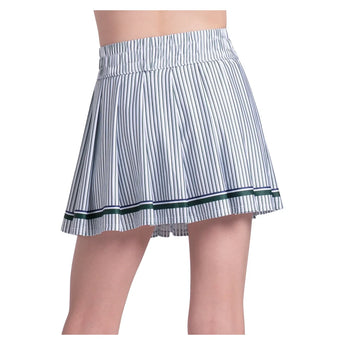 Girls' Prep Edit Pleat Tennis Skort Team Green and White, Lucky In Love, Tennis Express, B186-27J300-1