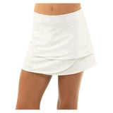 Girls’ Scallop Tennis Skort-Apparel-Lucky In Love-B32-B-W-Tennis Express