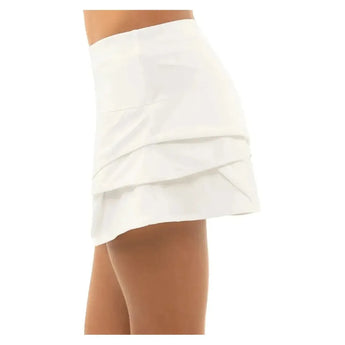 Girls’ Scallop Tennis Skort-Apparel-Lucky In Love-B32-B-W1-Tennis Express
