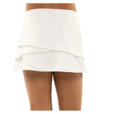 Girls’ Scallop Tennis Skort-Apparel-Lucky In Love-B32-B-W2-Tennis Express