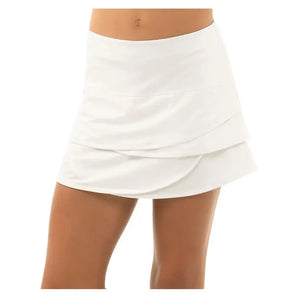 Girls' Scallop Tennis Skort-Apparel-Lucky In Love-B32-B-W_ef3023cc-99a6-44b5-8a82-8cf321b5fe37-Tennis Express