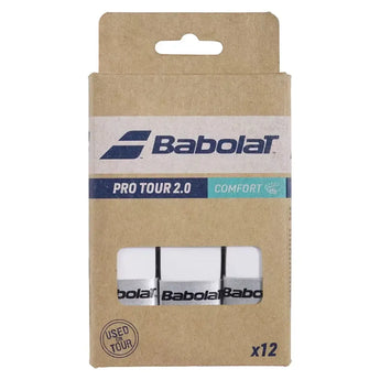 Pro Tour 2.0 X12 Tennis Overgrips White-Accessories-Babolat-B654016-101-Tennis Express