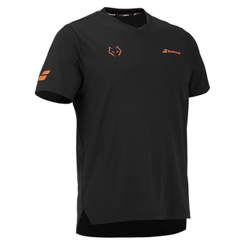 Mens Juan Lebron Crew Neck Tennis Top Black-Apparel-Babolat-B6MS26011-2000S25-3-3-[Sku]-Tennis Express