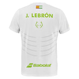 Mens Juan Lebron Replica Tennis Top White-Apparel-Babolat-B6MS26012-1000S25-2-2-[Sku]-Tennis Express