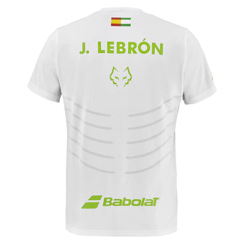 Mens Juan Lebron Replica Tennis Top White-Apparel-Babolat-B6MS26012-1000S25-2-2-[Sku]-Tennis Express
